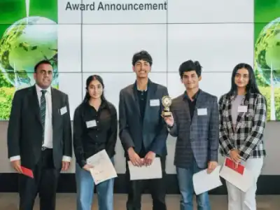 AT Academy students at the Monash Business School award announcement